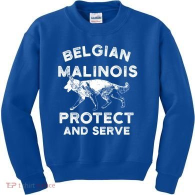 K9 Unit Belgian Malinois Protect Pd Police Trainer Gift Kids Sweatshirt