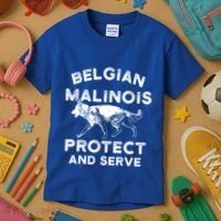 K9 Unit Belgian Malinois Protect Pd Police Trainer Gift Kids T-Shirt thumb 3