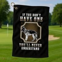 K9 Unit Belgian Malinois Understand Pd Police Trainer Funny Gift Golf Towel thumb 1