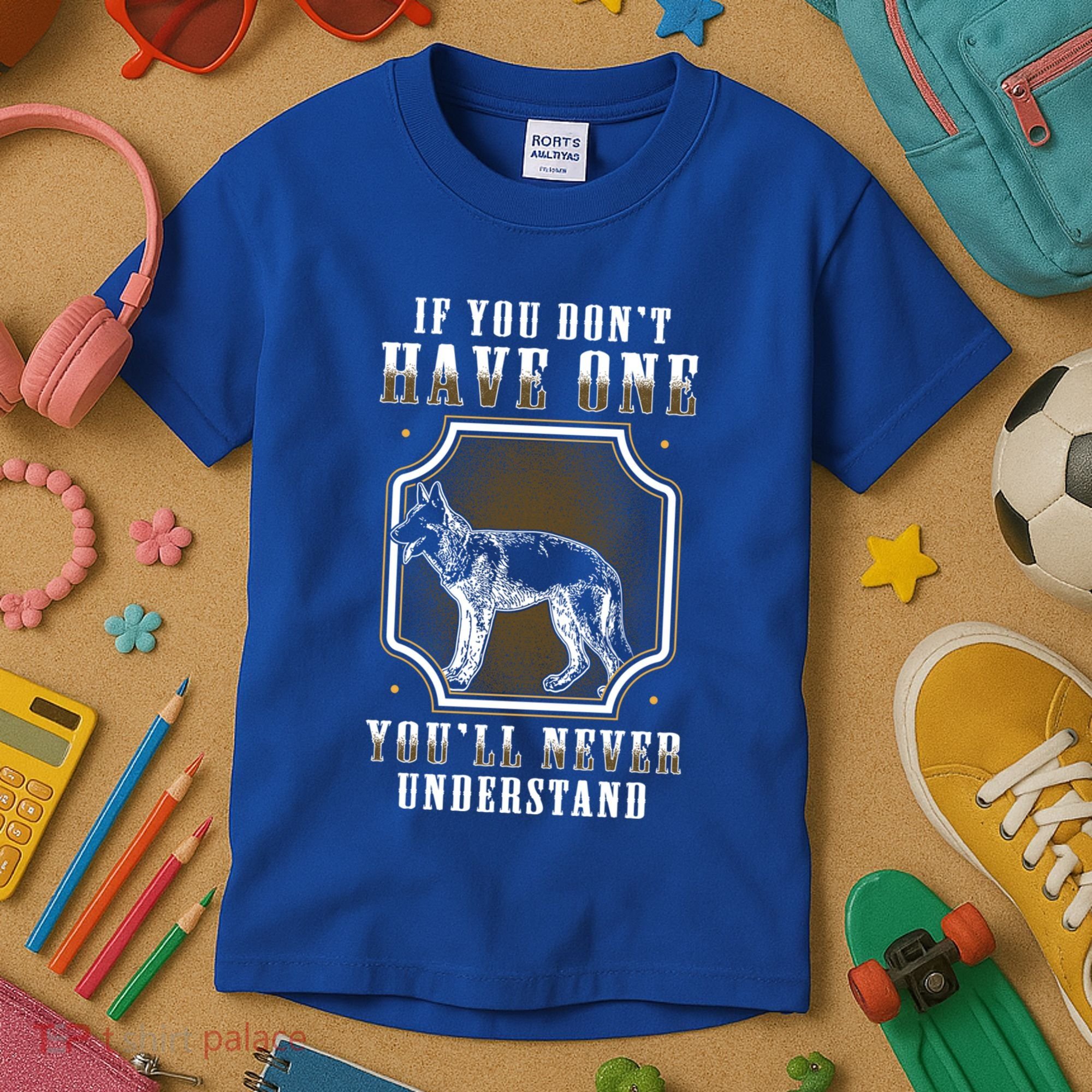 K9 Unit Belgian Malinois Understand Pd Police Trainer Funny Gift Kids T-Shirt