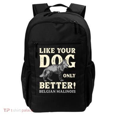 K9 Unit Belgian Malinois Better Pd Police Trainer Gift Backpack