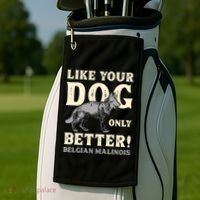 K9 Unit Belgian Malinois Better Pd Police Trainer Gift Golf Towel thumb 2