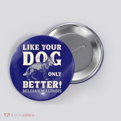 K9 Unit Belgian Malinois Better Pd Police Trainer Gift Button