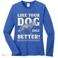 K9 Unit Belgian Malinois Better Pd Police Trainer Gift Women's Long Sleeve Shirt thumb 0