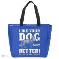 K9 Unit Belgian Malinois Better Pd Police Trainer Gift Tote Bag thumb 0