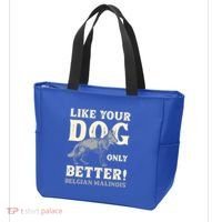 K9 Unit Belgian Malinois Better Pd Police Trainer Gift Tote Bag thumb 3