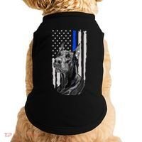 K9 Unit Doberman Police Dog Thin Blue Line Us Flag Supportor Doggie Tank thumb 0