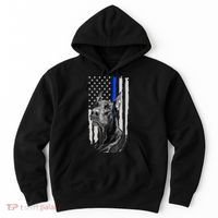 K9 Unit Doberman Police Dog Thin Blue Line Us Flag Supportor Hoodie thumb 0