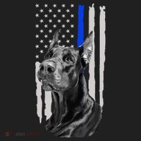 K9 Unit Doberman Police Dog Thin Blue Line Us Flag Supportor Tumbler thumb 3