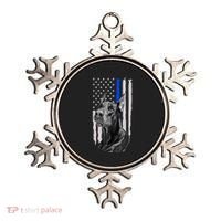 K9 Unit Doberman Police Dog Thin Blue Line Us Flag Supportor Ornament thumb 0