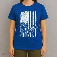 K9 Unit Dog Police Officer Army Soldier Rescue Usa Flag Gift T-Shirt thumb 4