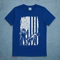 K9 Unit Dog Police Officer Army Soldier Rescue Usa Flag Gift T-Shirt thumb 5