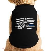 K9 Unit German Shepherd Dog Thin Blue Line Patriotic Police Doggie Tank thumb 0