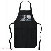 K9 Unit German Shepherd Dog Thin Blue Line Patriotic Police Apron thumb 0