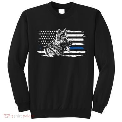 K9 Unit German Shepherd Dog Thin Blue Line Patriotic Police Sweatshirt