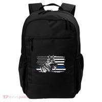 K9 Unit German Shepherd Dog Thin Blue Line Patriotic Police Backpack thumb 0