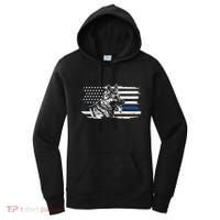 K9 Unit German Shepherd Dog Thin Blue Line Patriotic Police Women's Hoodie thumb 0
