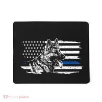 K9 Unit German Shepherd Dog Thin Blue Line Patriotic Police Mousepad thumb 0