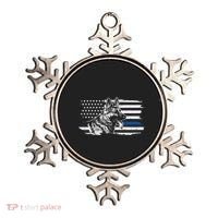 K9 Unit German Shepherd Dog Thin Blue Line Patriotic Police Ornament thumb 0