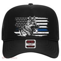 K9 Unit German Shepherd Dog Thin Blue Line Patriotic Police Hat thumb 0