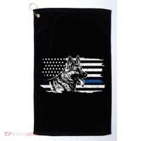 K9 Unit German Shepherd Dog Thin Blue Line Patriotic Police Golf Towel thumb 0