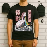 Kaiju Unicorn Japanese Monster Anime Merch Manga Otaku T-Shirt thumb 6