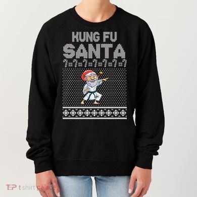 Kung Fu Santa Ugly Christmas Women's Sweatshirt