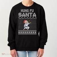 Kung Fu Santa Ugly Christmas Women's Sweatshirt thumb 0