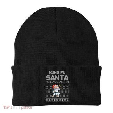 Kung Fu Santa Ugly Christmas Beanie