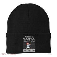 Kung Fu Santa Ugly Christmas Beanie thumb 0
