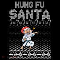 Kung Fu Santa Ugly Christmas Women's Hoodie thumb 2