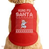 Kung Fu Santa Ugly Christmas Doggie Tank thumb 0