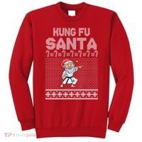 Kung Fu Santa Ugly Christmas Sweatshirt thumb 0