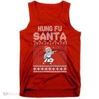 Kung Fu Santa Ugly Christmas Tank Top thumb 0