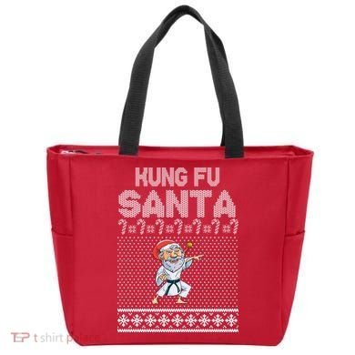 Kung Fu Santa Ugly Christmas Tote Bag