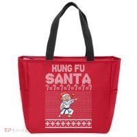 Kung Fu Santa Ugly Christmas Tote Bag thumb 0