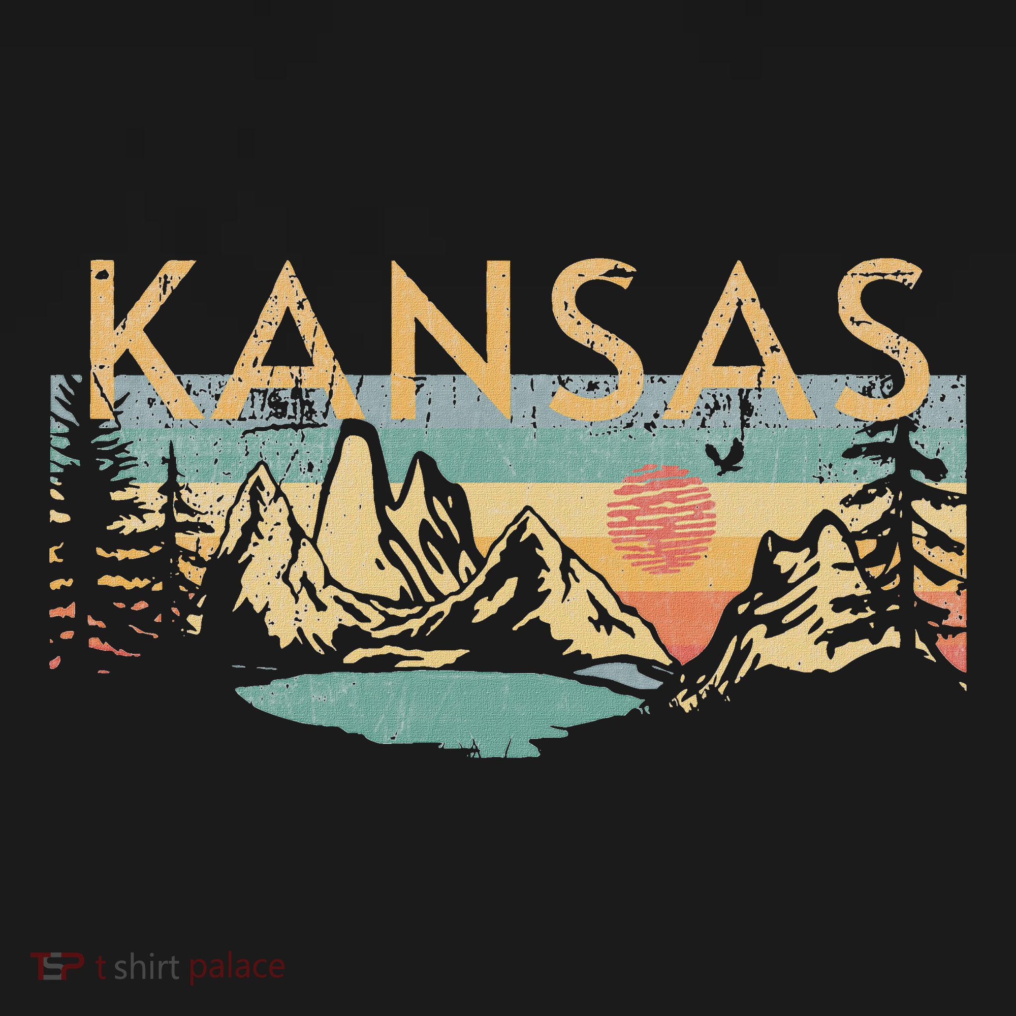 Kansas Usa Outdoor Vintage Kansas T-Shirt