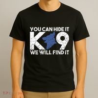 K9 Unit Police Dog Thin Blue Line K9 Police Officer Tribute T-Shirt thumb 3