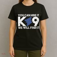 K9 Unit Police Dog Thin Blue Line K9 Police Officer Tribute T-Shirt thumb 4