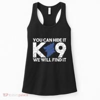 K9 Unit Police Dog Thin Blue Line K9 Police Officer Tribute Women's Tank Top thumb 0