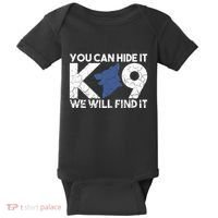 K9 Unit Police Dog Thin Blue Line K9 Police Officer Tribute Baby Bodysuit thumb 0