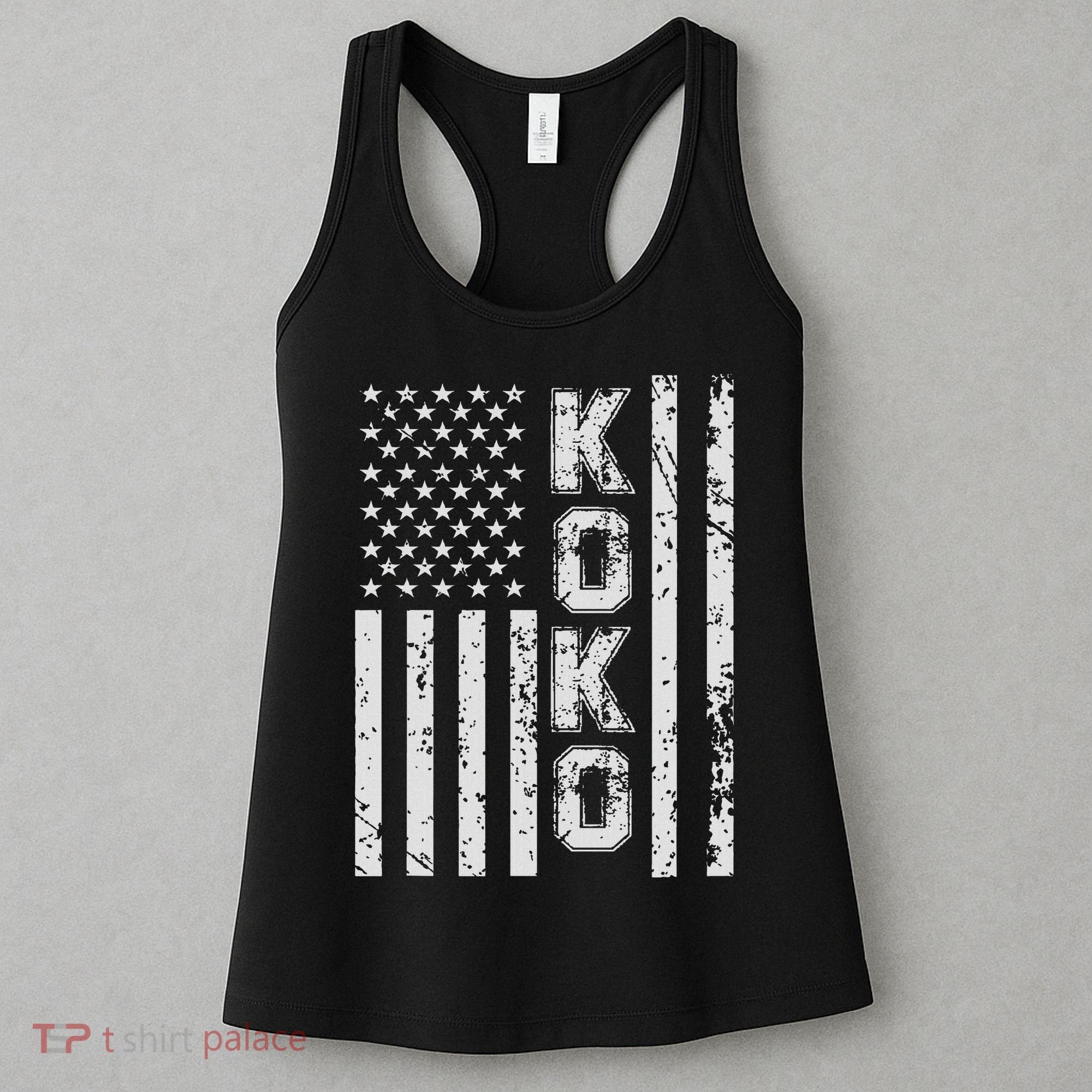 Koko United States Patriotic American Flag Women's Tank Top