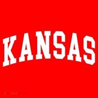 Kansas United States Varsity Style White Red Font Santa Hat thumb 1