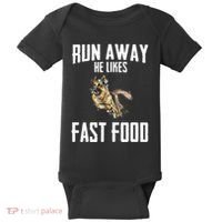 K9 Unit Thin Blue Line German Shepherd Police Dog Baby Bodysuit thumb 0