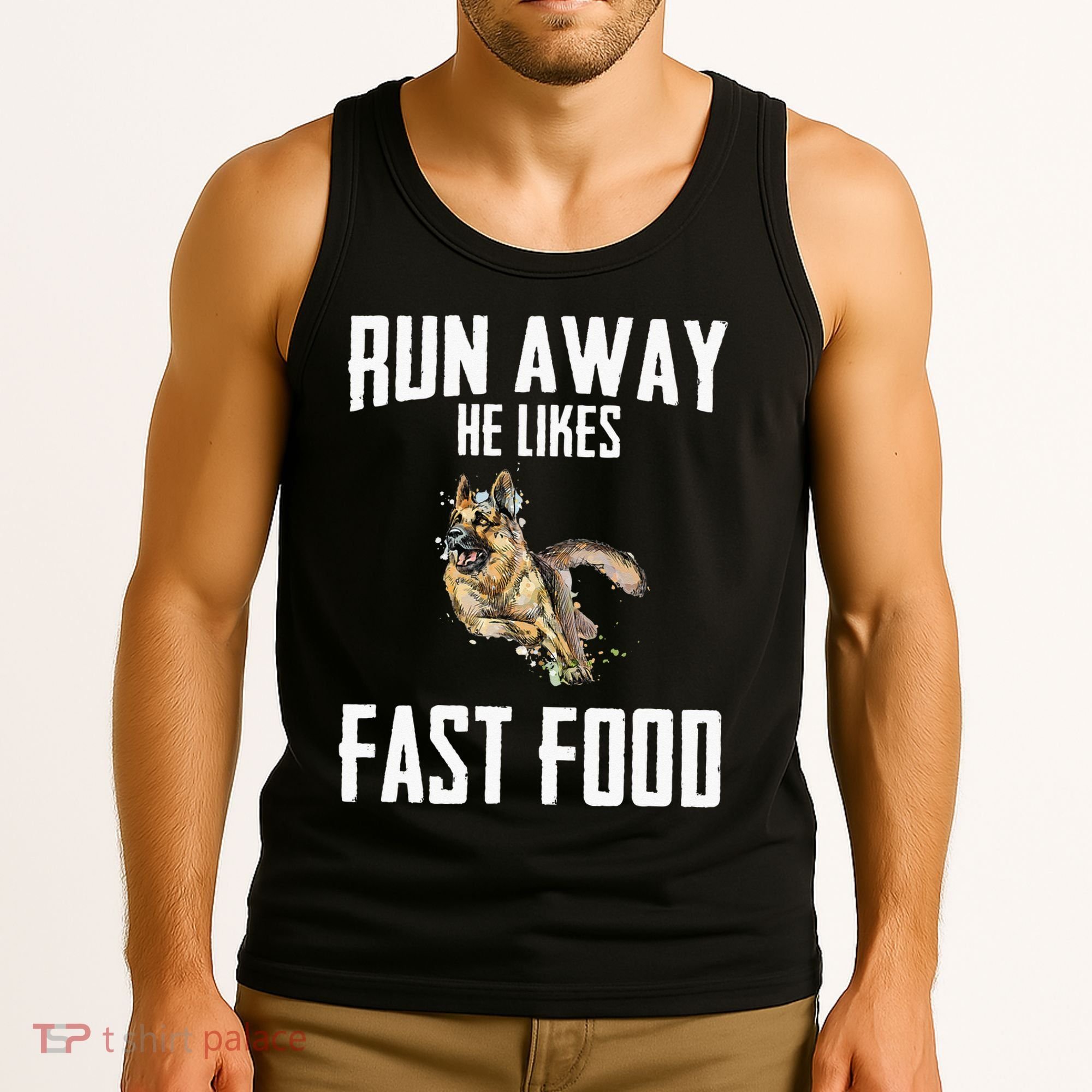 K9 Unit Thin Blue Line German Shepherd Police Dog Tank Top