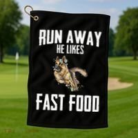 K9 Unit Thin Blue Line German Shepherd Police Dog Golf Towel thumb 1