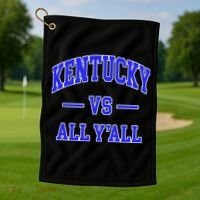 Kentucky Vs All Yall Throwback Golf Towel thumb 1