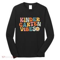 Kindergarten Vibes - Kinder Crew Retro First Day of School Long Sleeve Shirt thumb 0