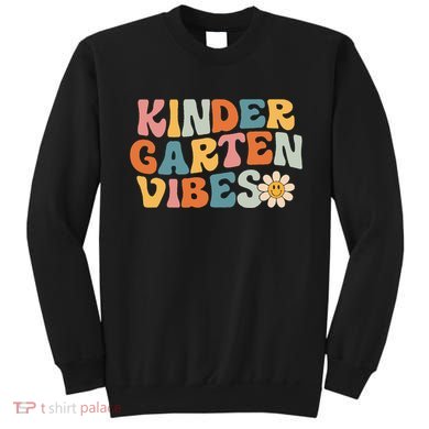 Kindergarten Vibes - Kinder Crew Retro First Day of School Sweatshirt