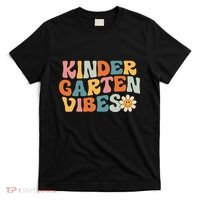Kindergarten Vibes - Kinder Crew Retro First Day of School T-Shirt thumb 0
